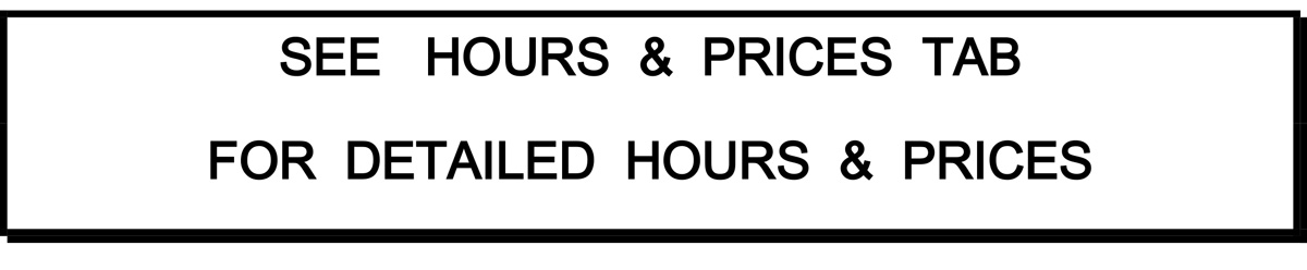 pricing and hours